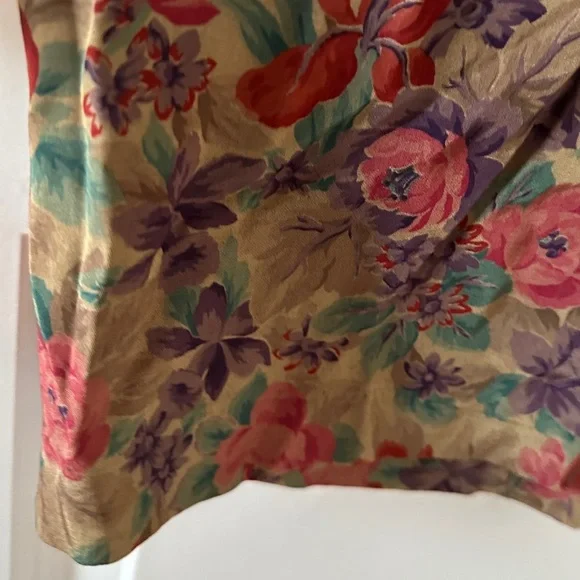 Vintage 70s Dawn Joy Brown Floral Button Up Dress Women’s Size Small Retro - Picture 12 of 16